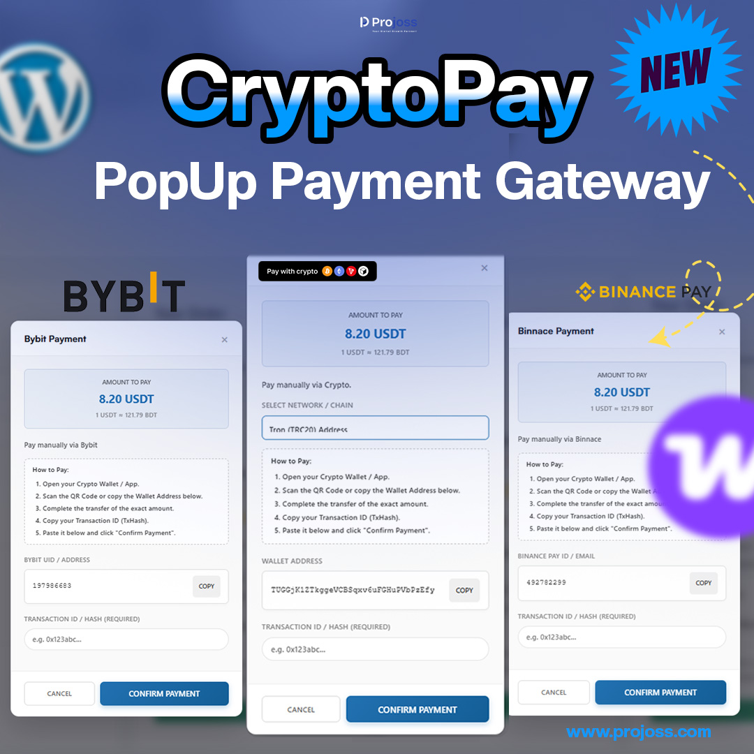 PopUp Crypto Payment Gateway